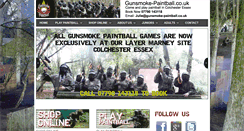 Desktop Screenshot of gunsmoke-paintball.co.uk